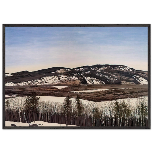 Hope to Megunticook - 1992 - Neil Welliver 70x100 cm / 28x40 inches Framed Art Print – Black Wooden Frame