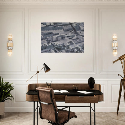 TOWNSCAPE M3 1968 - Gerhard Richter Brushed Aluminum Print - 70x100 cm / 28x40 inches | Gerhard Richter Aluminum Print | Gerhard Richter Prints