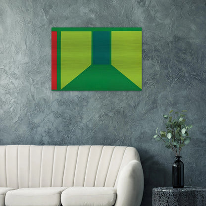 Corridor - 1960 - Karl Benjamin Brushed Aluminum Print - 70x100 cm / 28x40 inches | Karl Benjamin Aluminum Print | Karl Benjamin Prints
