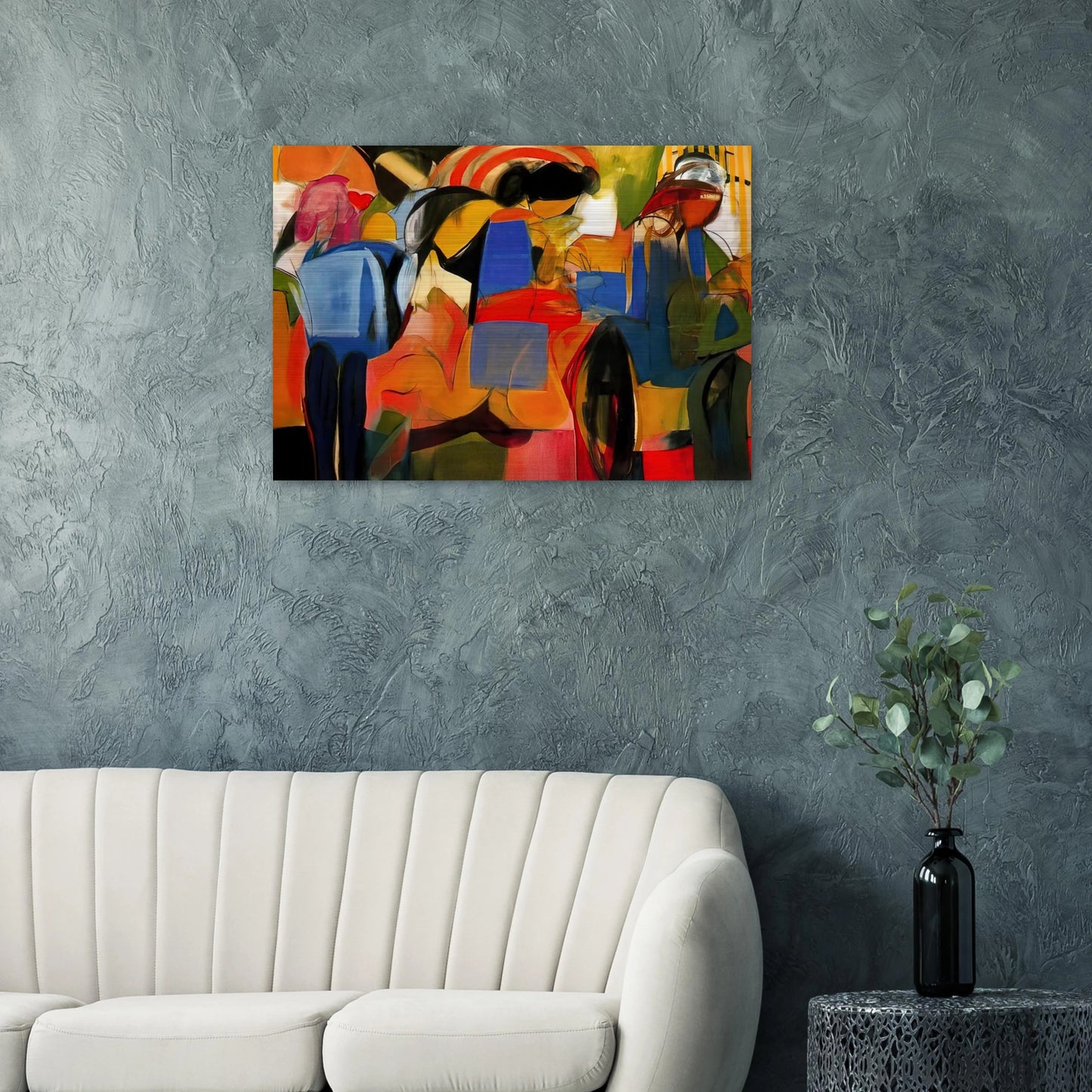 Facade - Abstract Expressionism - Miriam Schapiro Brushed Aluminum Print - 70x100 cm / 28x40 inches | Miriam Schapiro Aluminum Print | Miriam Schapiro Prints