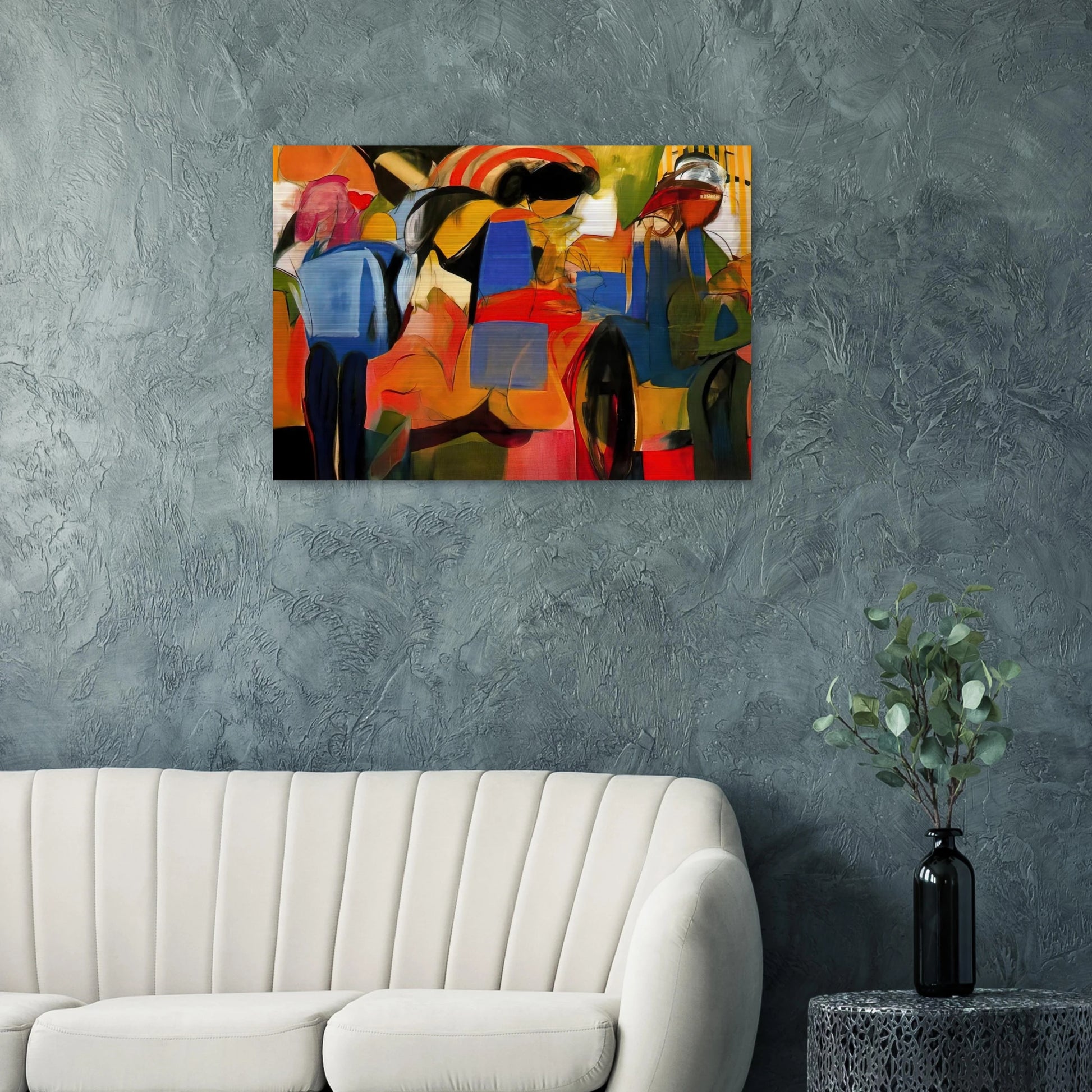 Facade - Abstract Expressionism - Miriam Schapiro Brushed Aluminum Print - 70x100 cm / 28x40 inches | Miriam Schapiro Aluminum Print | Miriam Schapiro Prints