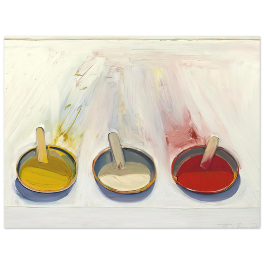 Wayne Thiebaud - Dressing Wells - 1961 Wall Art - 21x29.7 cm / 8x12" - Fine Art Poster - -
