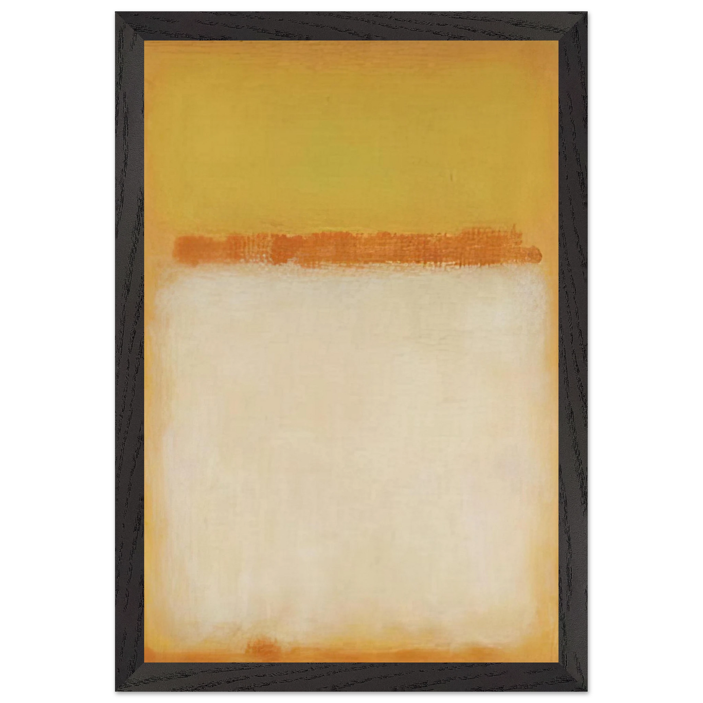 Mark Rothko - Untitled - 1955 Wall Art - 60x80 cm / 24x32 inches - Premium Wooden Framed Poster With Fine Art Paper-canvas - White frame