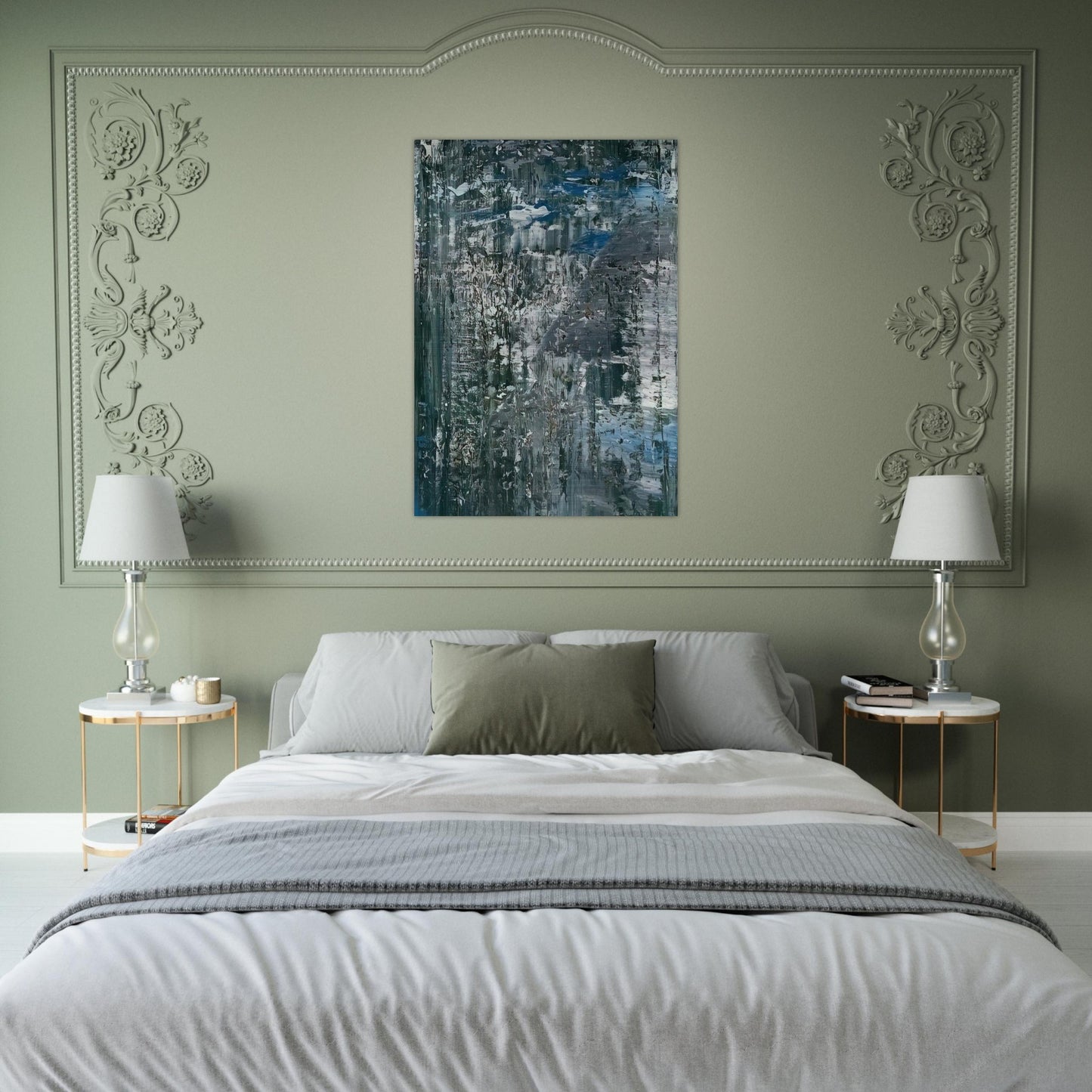 ICE 4 - Gerhard Richter Brushed Aluminum Print - 70x100 cm / 28x40 inches | Gerhard Richter Aluminum Print | Gerhard Richter Prints