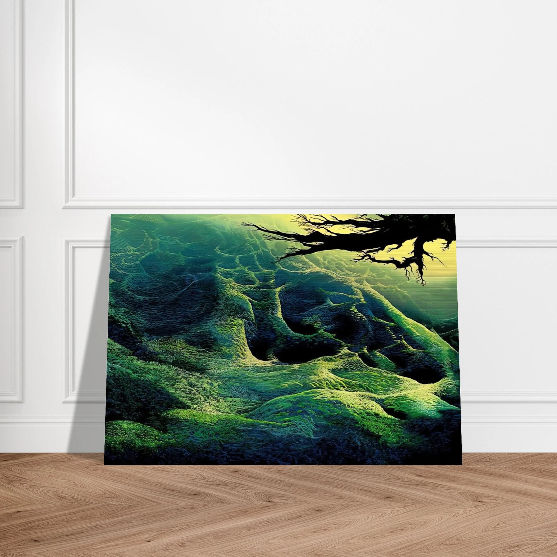 My Soul - Eyvind Earle Brushed Aluminum Print - 70x100 cm / 28x40 inches | Eyvind Earle Aluminum Print | Eyvind Earle Prints