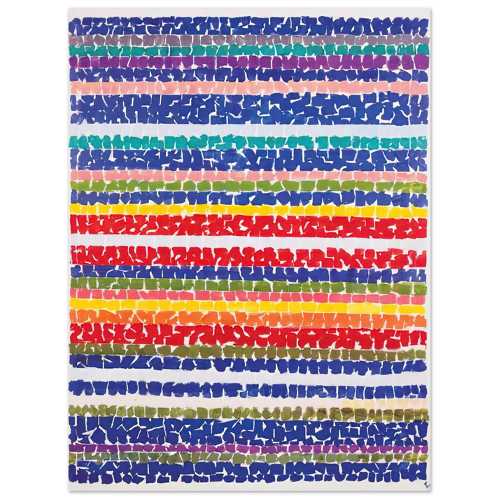 Alma Woodsey Thomas - AIR VIEW OF A SPRING NURSERY 1966  75x100 cm / 30x40inches Fine Art Poster