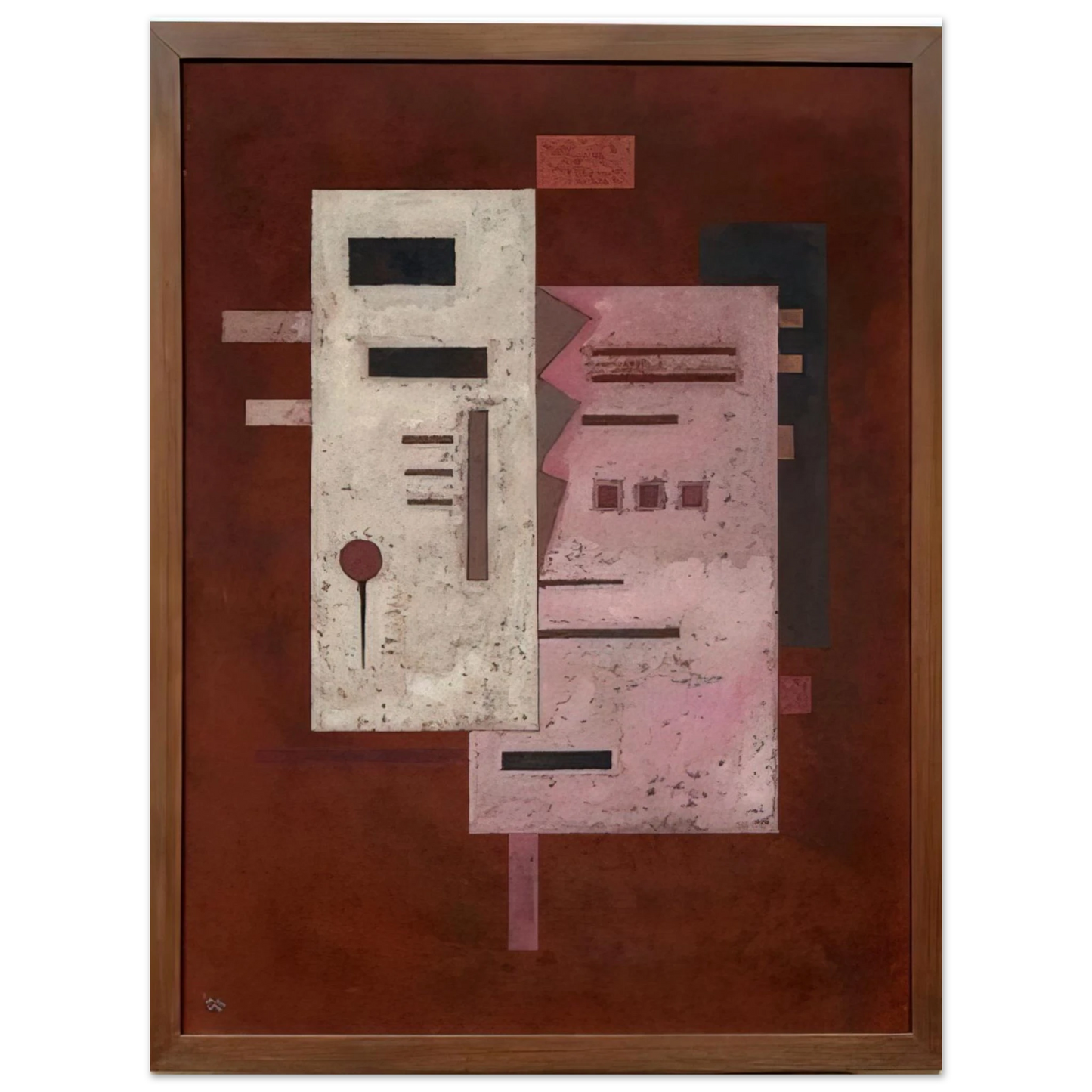 Wassily Kandinsky - SOFT ROUGHNESS 1933  75x100 cm / 30x40inches Fine Art Poster