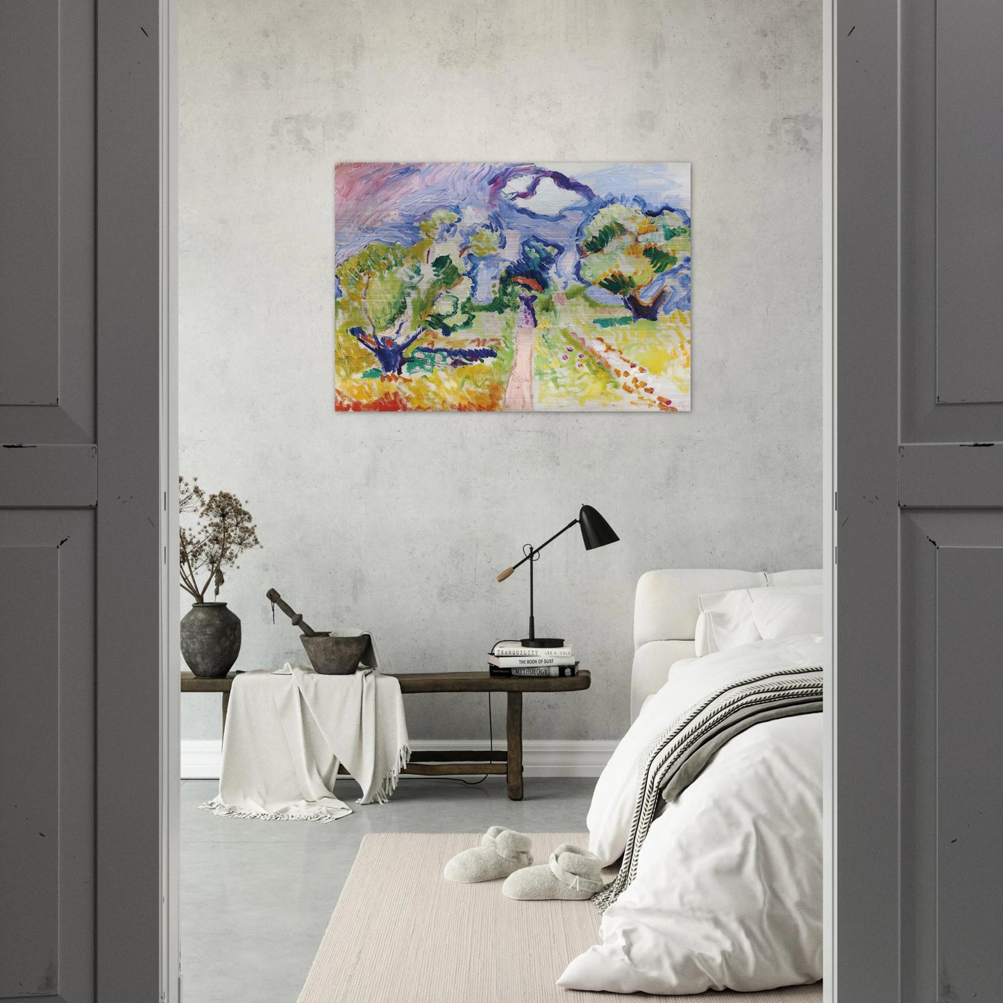 PROMENADE DES OLIVIERS 1905 - Henri Matisse Brushed Aluminum Print - 70x100 cm / 28x40 inches | Henri Matisse Aluminum Print | Henri Matisse Prints