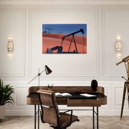 Oil Well - 1979 - Clarence Holbrook Carter Brushed Aluminum Print - 70x100 cm / 28x40 inches | Clarence Holbrook Carter Aluminum Print | Clarence Holbrook Carter Prints