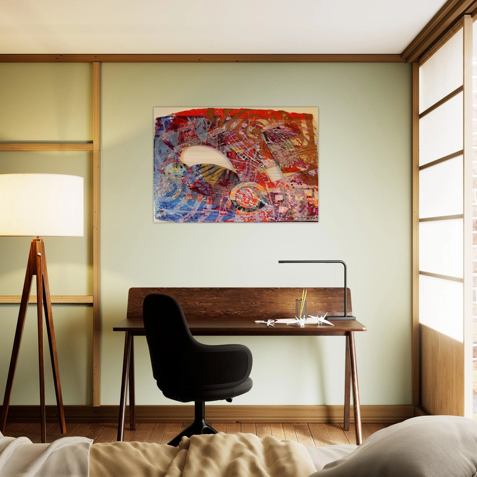 Manet III - Sam Gilliam Brushed Aluminum Print - 70x100 cm / 28x40 inches | Sam Gilliam Aluminum Print | Sam Gilliam Prints