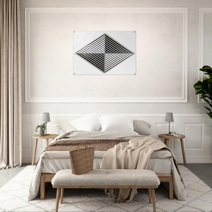 Black and White - 1952 - Carmen Herrera Acrylic Print - 70x100 cm / 28x40″ inches