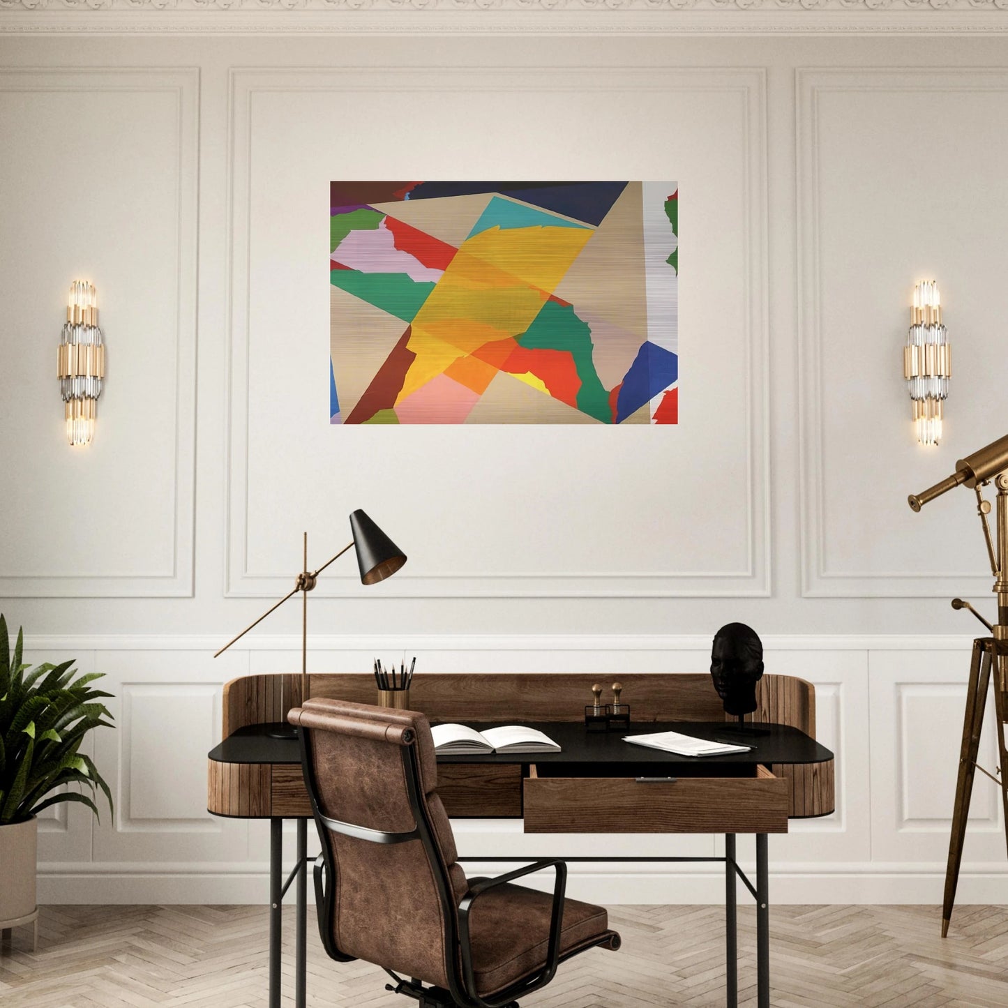 In Croce III - 1969 - Piero Dorazio Brushed Aluminum Print - 70x100 cm / 28x40 inches | Piero Dorazio Aluminum Print | Piero Dorazio Prints