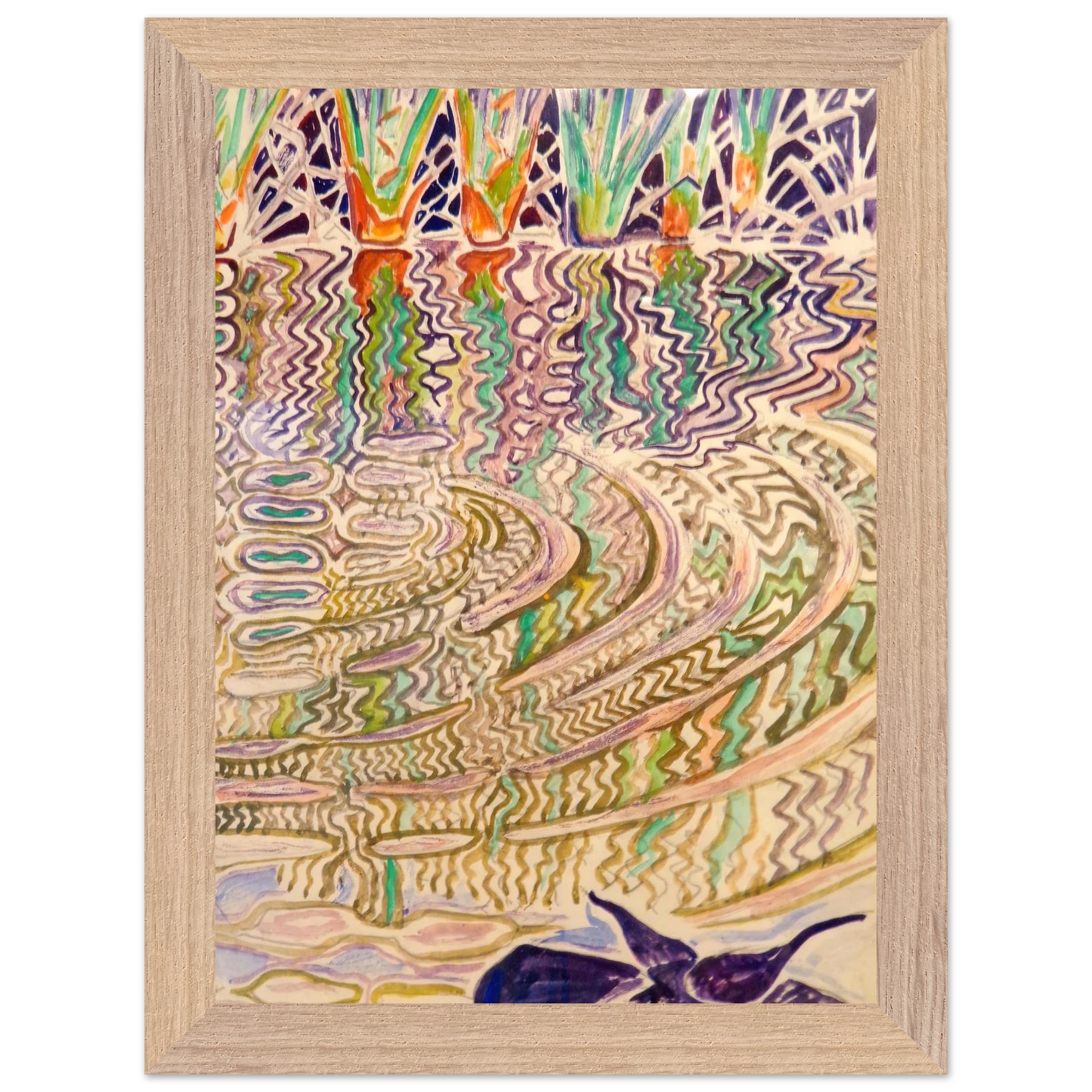 Walter Inglis Anderson - Walter Anderson Wall art - 70x70 cm / 28x28 inches - Premium Wooden Framed Poster With Fine Art Paper-canvas - White frame