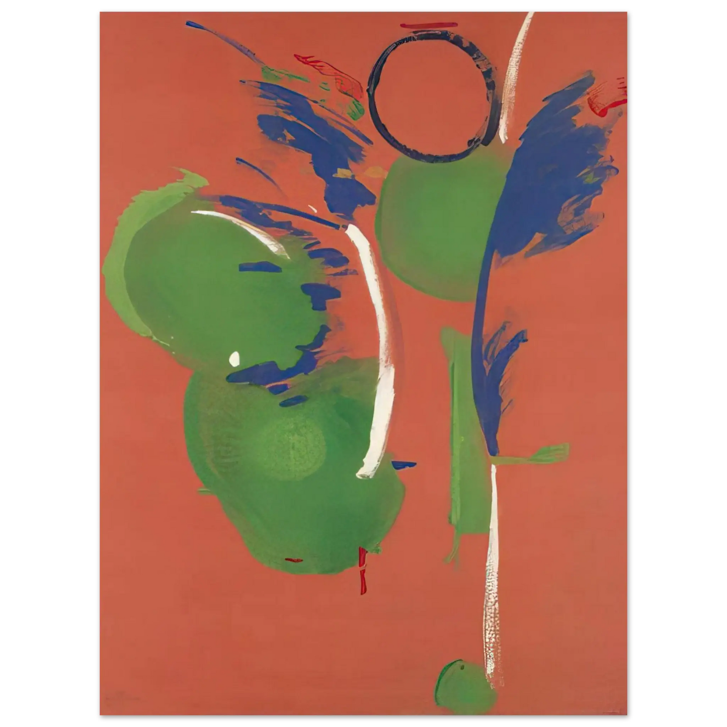 Helen Frankenthaler - Mary, Mary - 1987 Wall art - 60x80 cm / 24x32 Inches - Premium Wooden Framed Poster With Fine Art Paper - Black frame