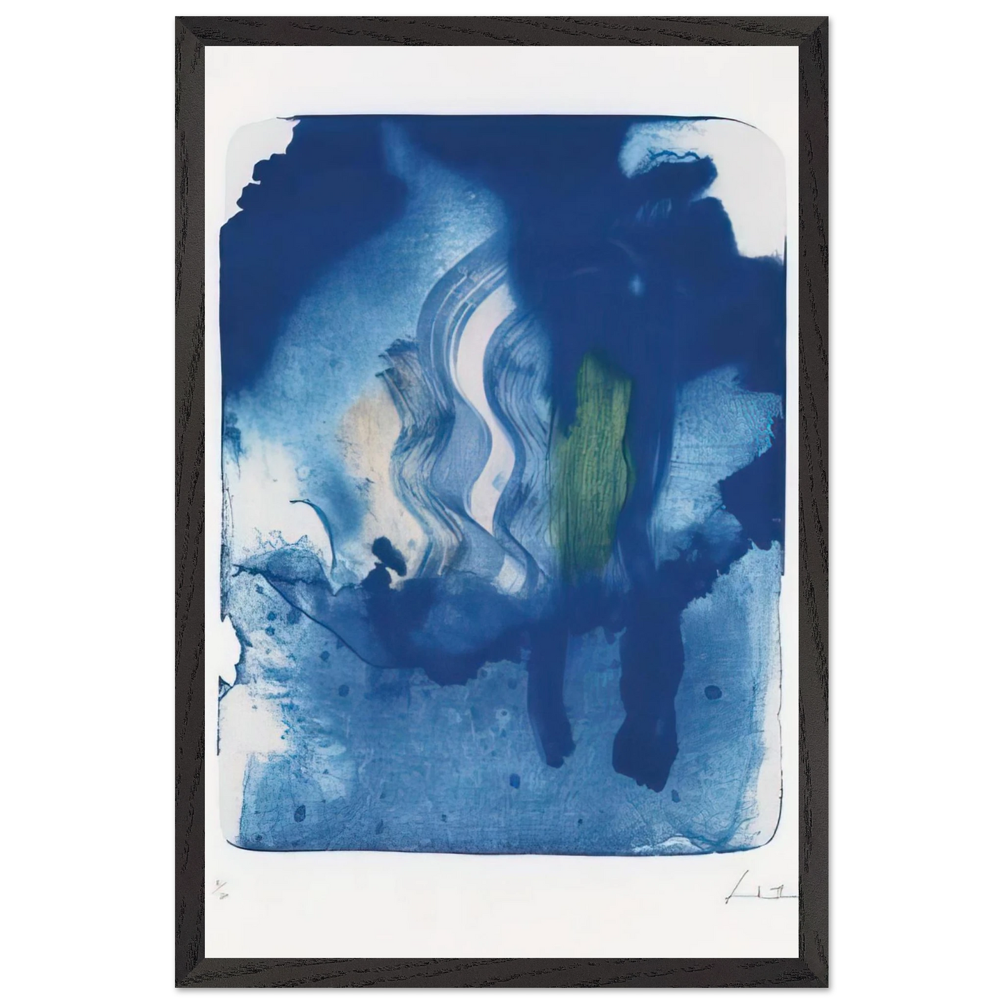Helen Frankenthaler - Reflections V - 1995 Wall art - 70x100 cm / 28x40 inches - Fine Art Poster-canvas - -