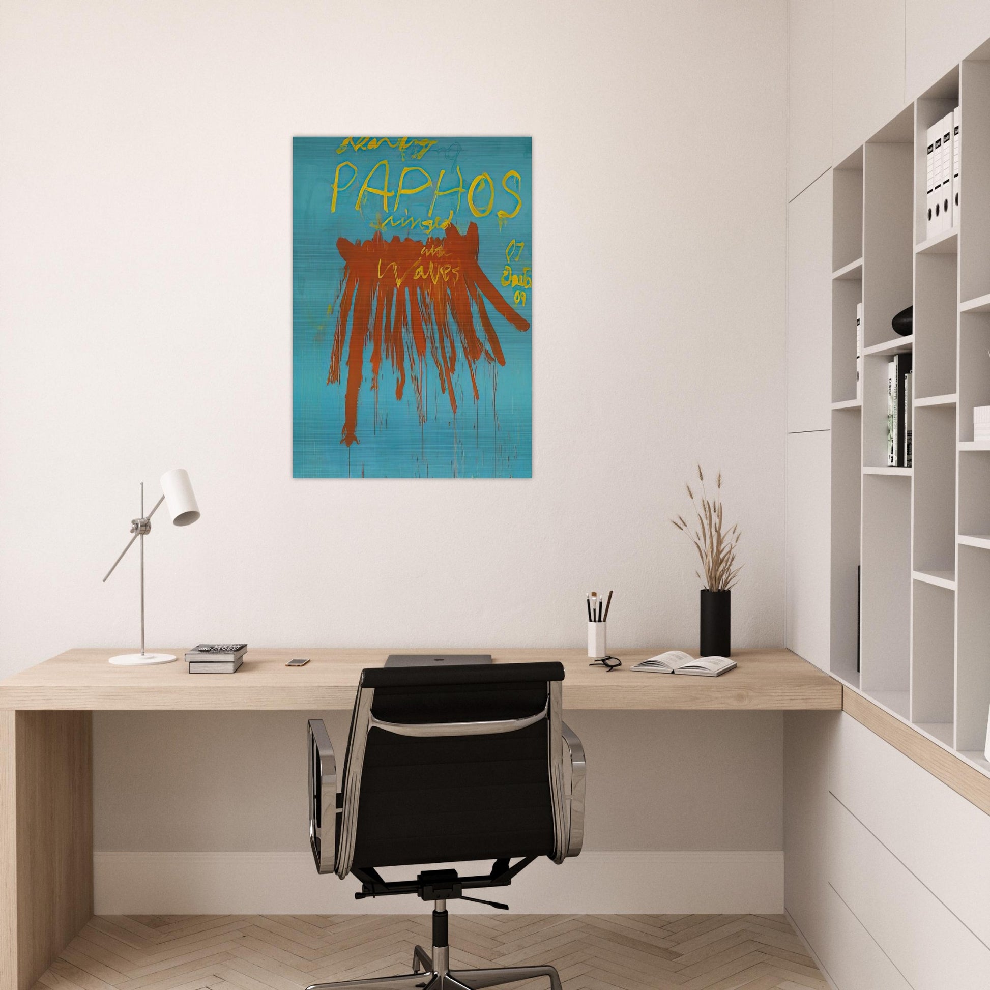 Leaving Paphos Ringed With Waves IV - Cy Twombly Brushed Aluminum Print - 70x100 cm / 28x40 inches | Cy Twombly Aluminum Print | Cy Twombly Prints