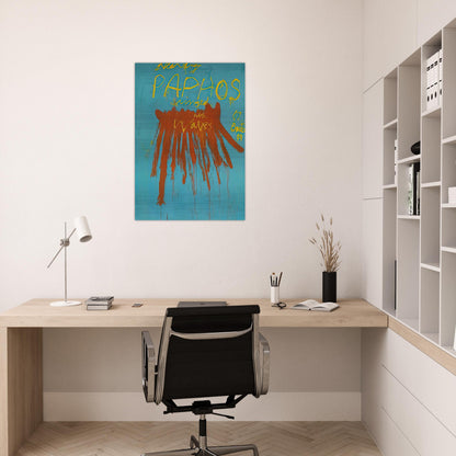 Leaving Paphos Ringed With Waves IV - Cy Twombly Brushed Aluminum Print - 70x100 cm / 28x40 inches | Cy Twombly Aluminum Print | Cy Twombly Prints