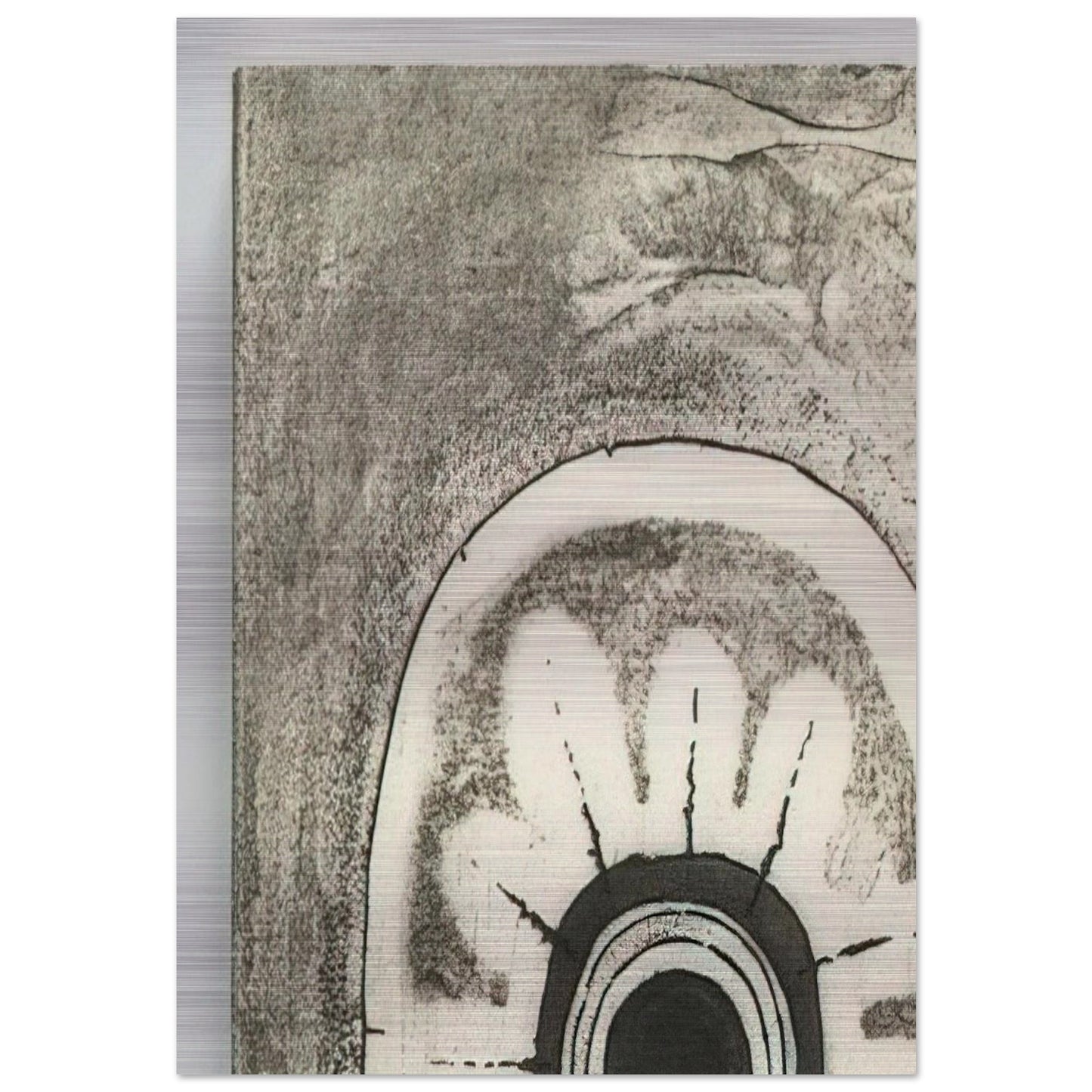 FIFTH STONE SIXTH STONE 1968 - Lee Bontecou Brushed Aluminum Print - 70x100 cm / 28x40 inches | Lee Bontecou Aluminum Print | Lee Bontecou Prints