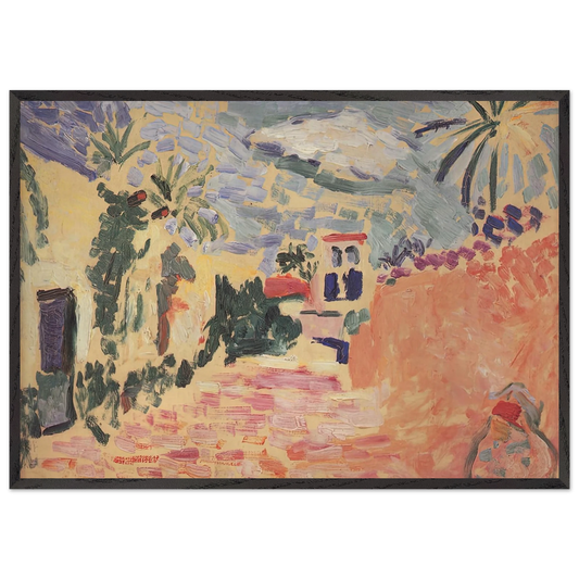 STREET AT BISKRA 1906 - Henri Matisse 70x100 cm / 28x40 inches Framed Art Print – Black Wooden Frame