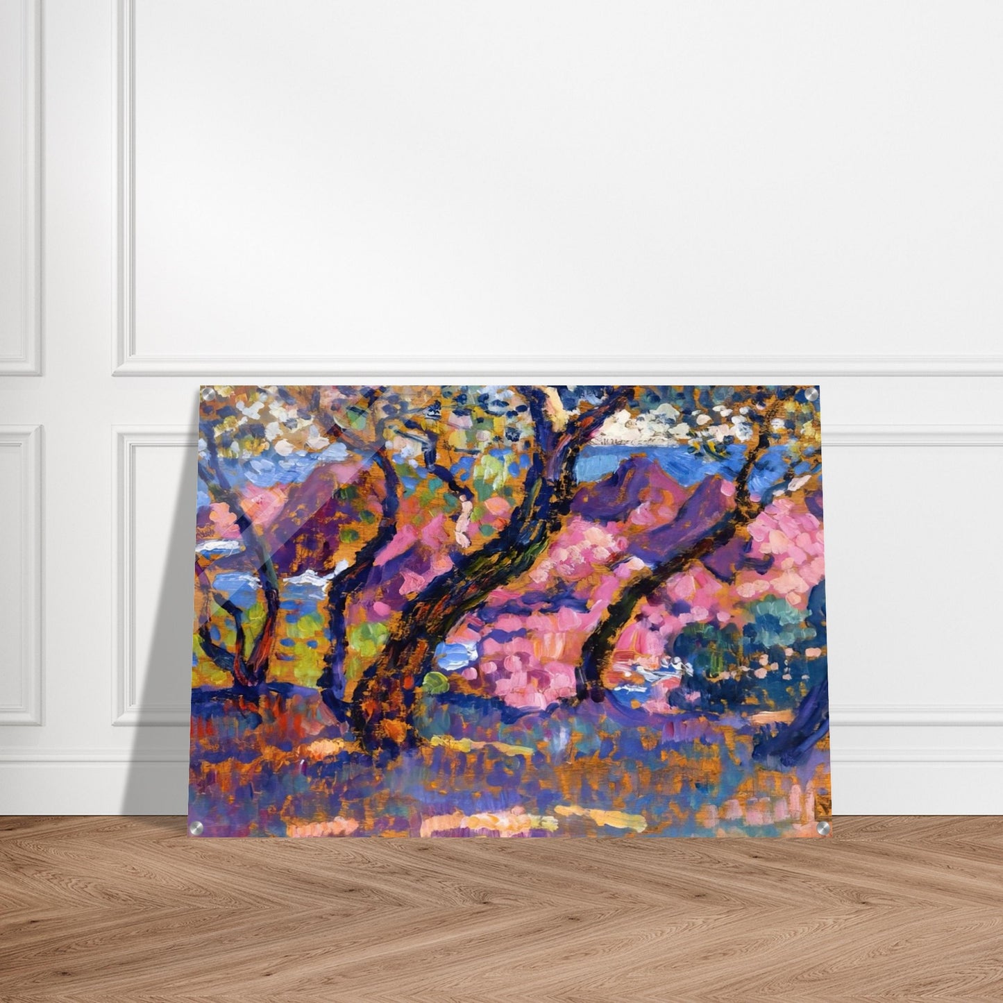 IN THE SHADE OF THE PINES STUDY 1905 - Theo van Rysselberghe Acrylic Print - 70x100 cm / 28x40″ inches