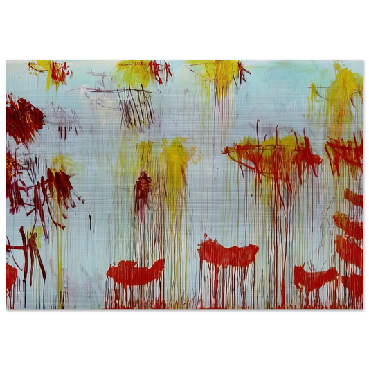 Lepanto, Part XI - Cy Twombly Brushed Aluminum Print - 70x100 cm / 28x40 inches | Cy Twombly Aluminum Print | Cy Twombly Prints