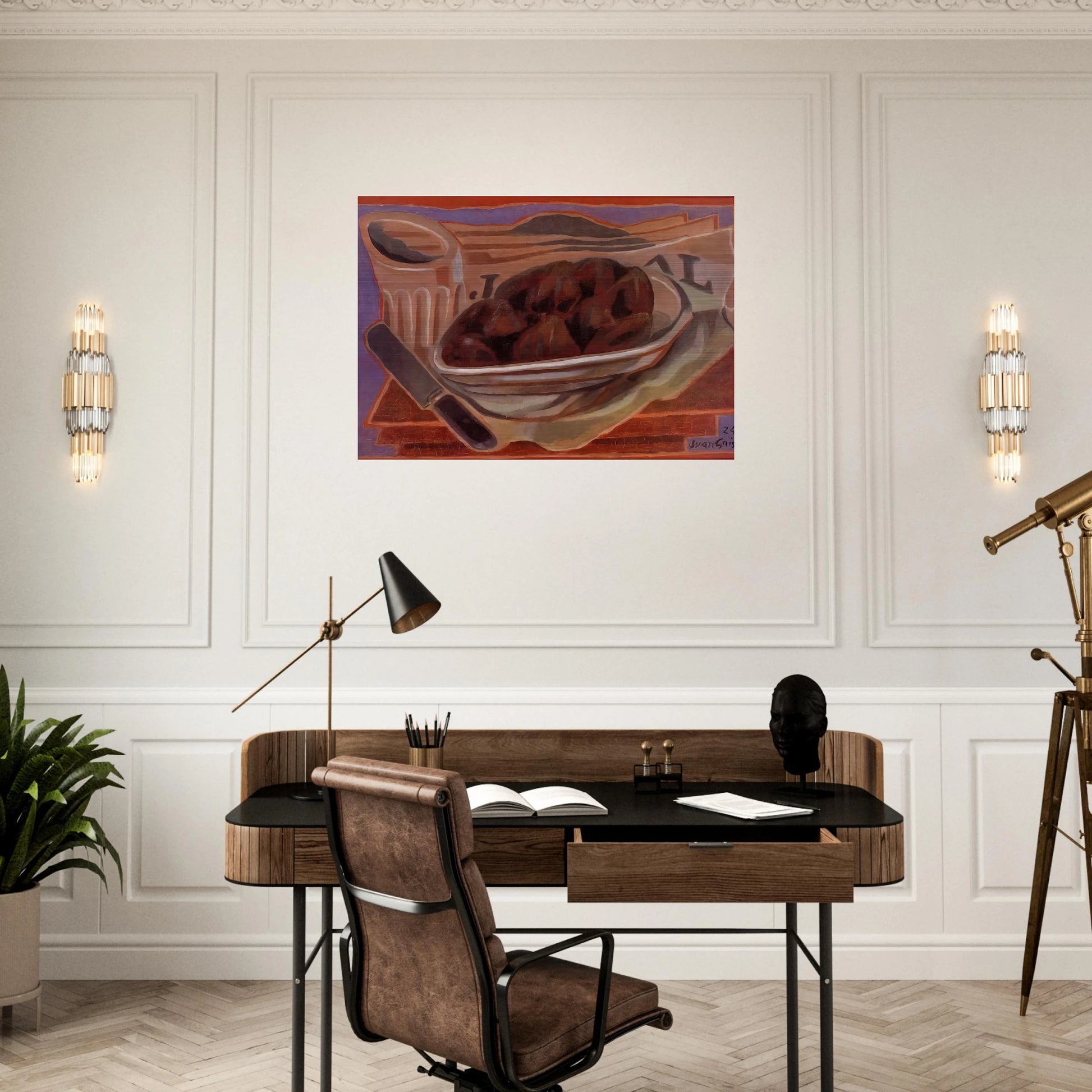 FIGS - Juan Gris Brushed Aluminum Print - 70x100 cm / 28x40 inches | Juan Gris Aluminum Print | Juan Gris Prints
