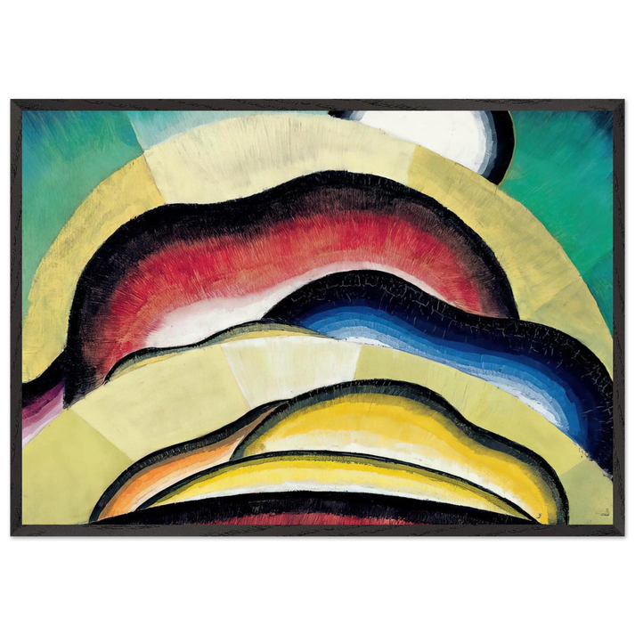 Sunrise - 1924 - Arthur Dove 70x100 cm / 28x40 inches Framed Art Print – Black Wooden Frame