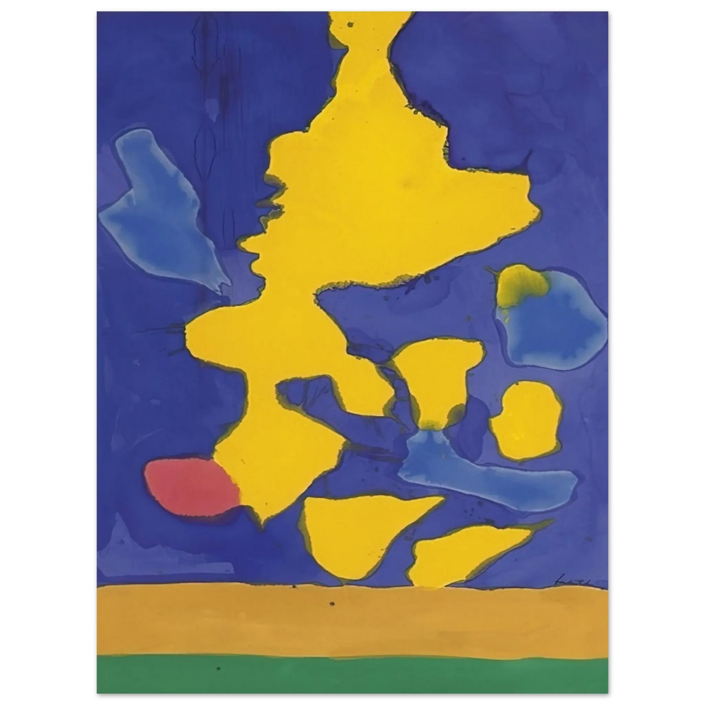 Helen Frankenthaler - Saturn Revisited - 1964 Wall art - 13x18 cm / 5x7 Inches - Fine Art Poster - -
