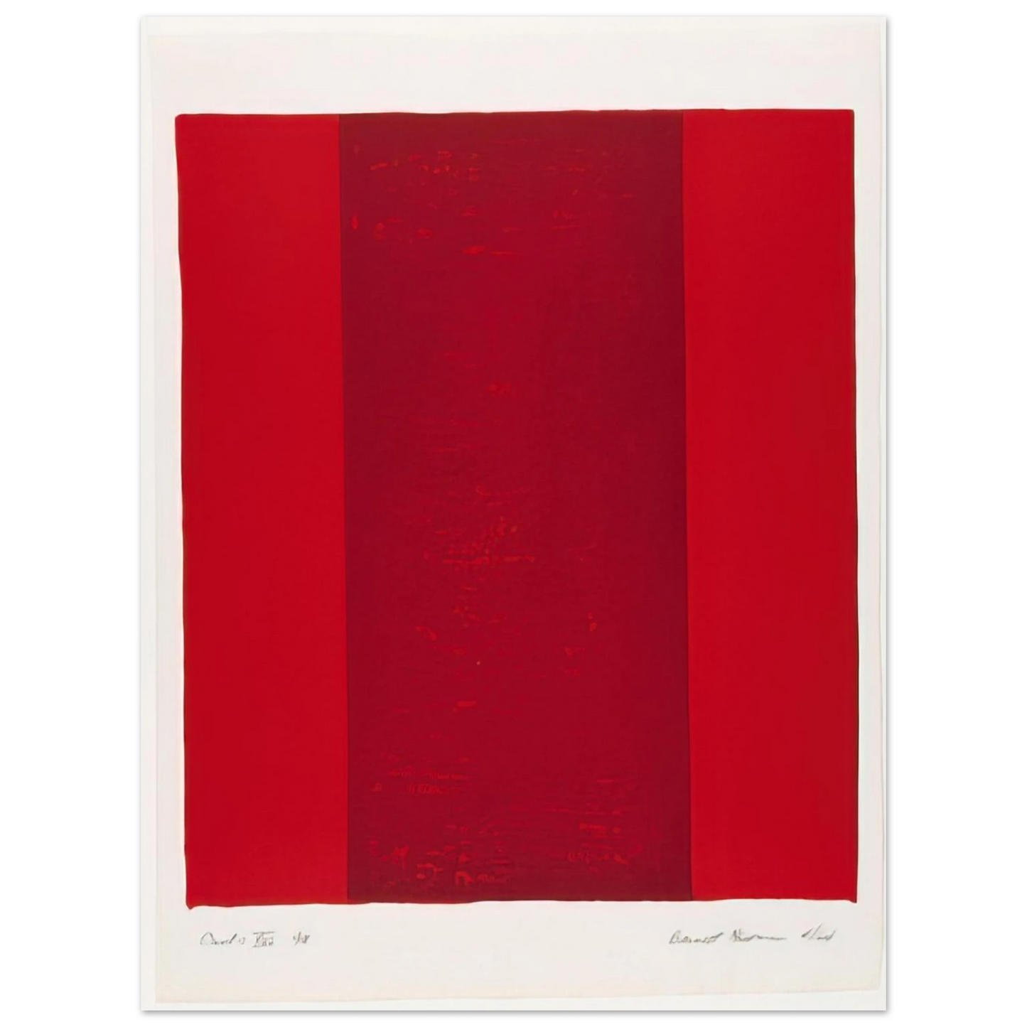 Barnett Newman - Canto XVI  75x100 cm / 30x40inches Fine Art Poster
