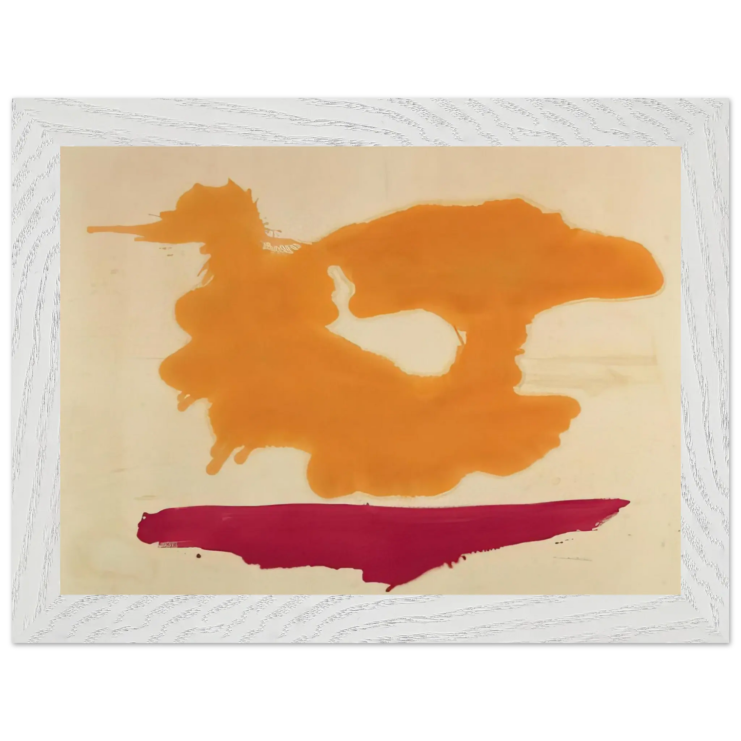 Helen Frankenthaler - Only Orange - 1963 Wall art - 15x20 cm / 6x8 Inches - Fine Art Poster - -