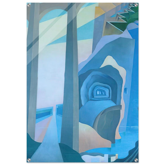 Synthesis of Overland Communications - 1933 - 1934 Palermo, Sicily, Italy - Benedetta Cappa Acrylic Print - 70x100 cm / 28x40″ inches | Benedetta Cappa Wall Art | Benedetta Cappa Prints