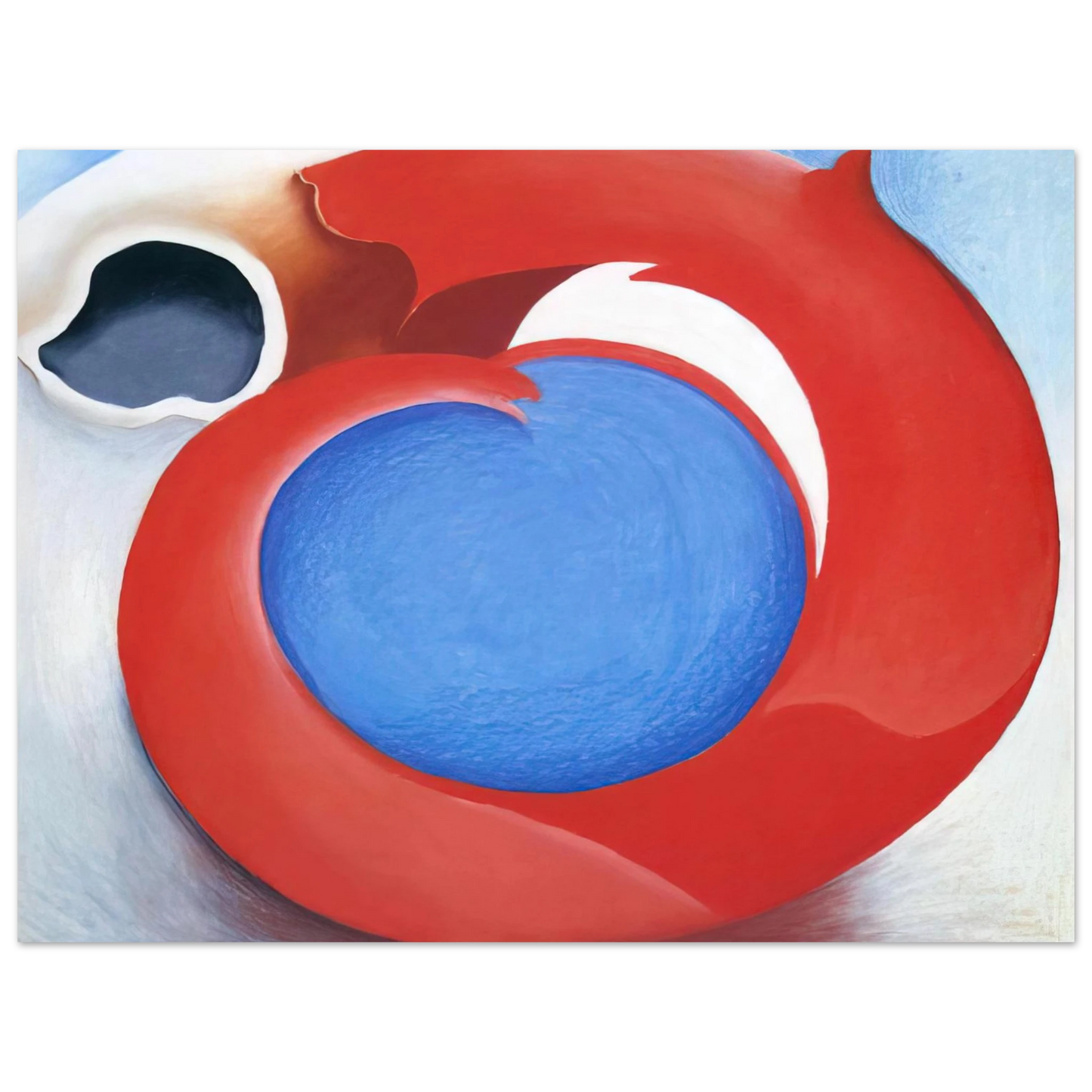 Georgia O'Keeffe - Goat's Horn With Red Fine Art Poster