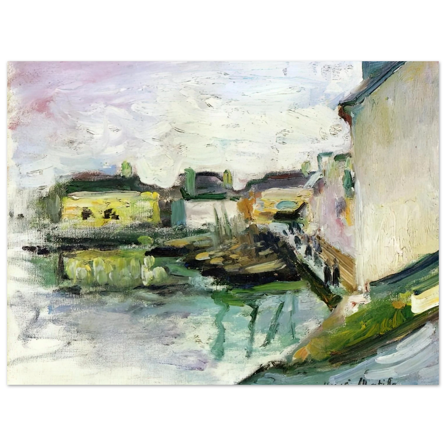 Henri Matisse - THE PORT OF PALAIS BELLE ILE 1896  75x100 cm / 30x40inches Fine Art Poster