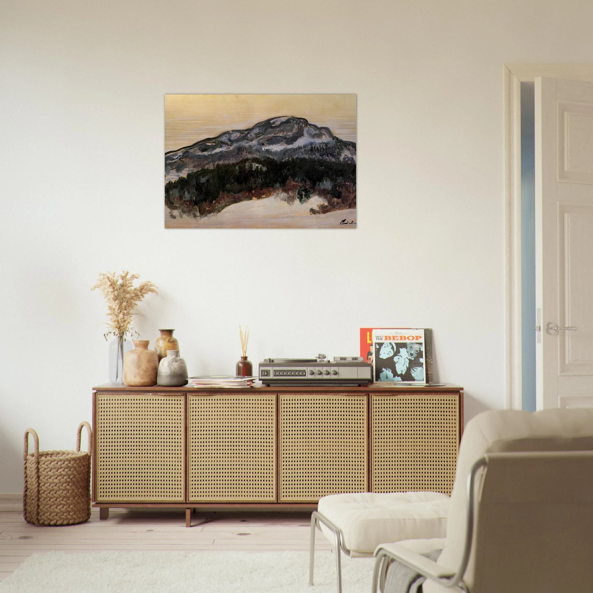 Mount Kolsaas, Norway - claude monet Brushed Aluminum Print - 70x100 cm / 28x40 inches | claude monet Aluminum Print | claude monet Prints