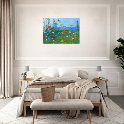 Poppies, Isles of Shoals 03 - Childe Hassam Acrylic Print - 70x100 cm / 28x40″ inches