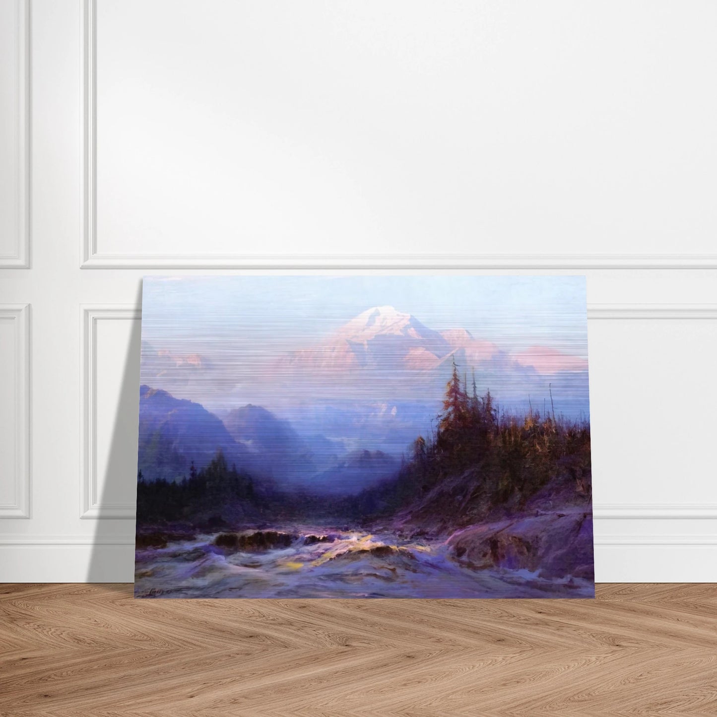 Mount McKinley - 1925 - Sydney Laurence Brushed Aluminum Print - 70x100 cm / 28x40 inches | Sydney Laurence Aluminum Print | Sydney Laurence Prints