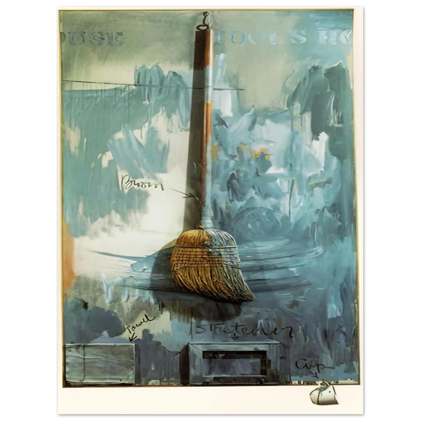 Jasper Johns - FOOLS HOUSE  75x100 cm / 30x40inches Fine Art Poster