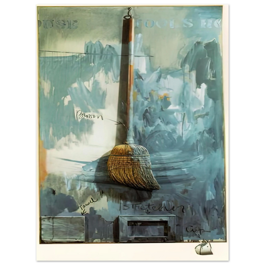 Jasper Johns - FOOLS HOUSE  75x100 cm / 30x40inches Fine Art Poster