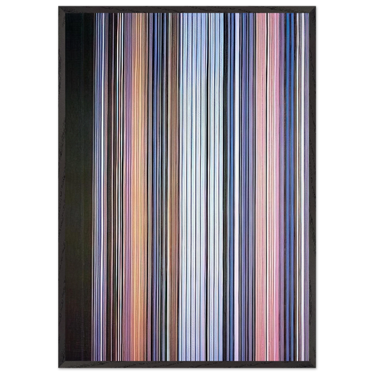 Moroccan Wedding - 1972 - Gene Davis 70x100 cm / 28x40 inches Framed Art Print – Black Wooden Frame