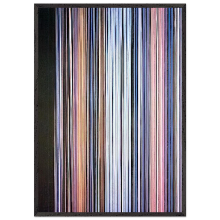 Moroccan Wedding - 1972 - Gene Davis 70x100 cm / 28x40 inches Framed Art Print – Black Wooden Frame