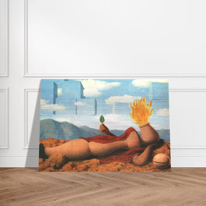 ELEMENTARY COSMOGONY 1949 - Rene Magritte Brushed Aluminum Print - 70x100 cm / 28x40 inches | Rene Magritte Aluminum Print | Rene Magritte Prints