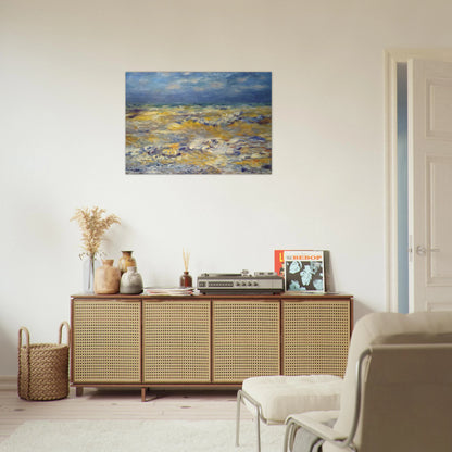 Seascape near berneval - Pierre-Auguste Renoir Brushed Aluminum Print - 70x100 cm / 28x40 inches | Pierre-Auguste Renoir Aluminum Print | Pierre-Auguste Renoir Prints