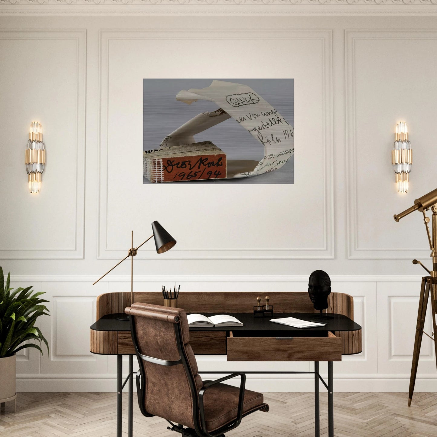 Quick - 1965 - Dieter Roth Brushed Aluminum Print - 70x100 cm / 28x40 inches | Dieter Roth Aluminum Print | Dieter Roth Prints