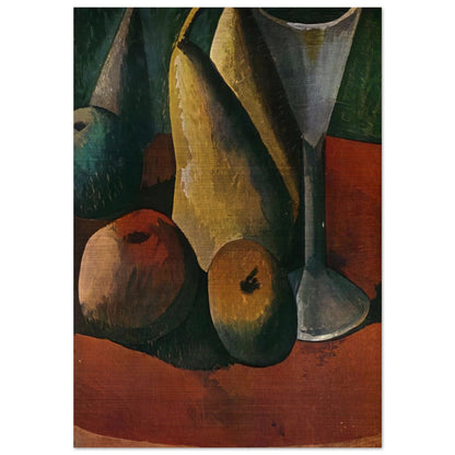 Glass and fruits - Pablo Picasso Brushed Aluminum Print - 70x100 cm / 28x40 inches | Pablo Picasso Aluminum Print | Pablo Picasso Prints