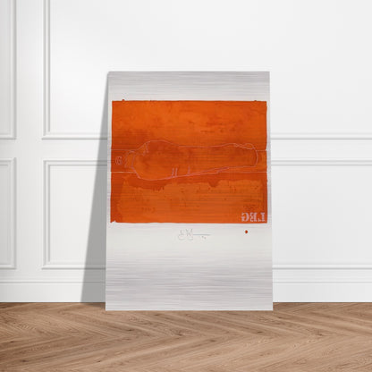 CASTS FROM UNTITLED LEG 1974 - Jasper Johns Brushed Aluminum Print - 70x100 cm / 28x40 inches | Jasper Johns Aluminum Print | Jasper Johns Prints