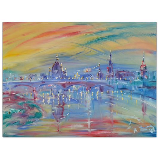 Konrad Zuse - View of Rome and the Tiber  75x100 cm / 30x40inches Fine Art Poster