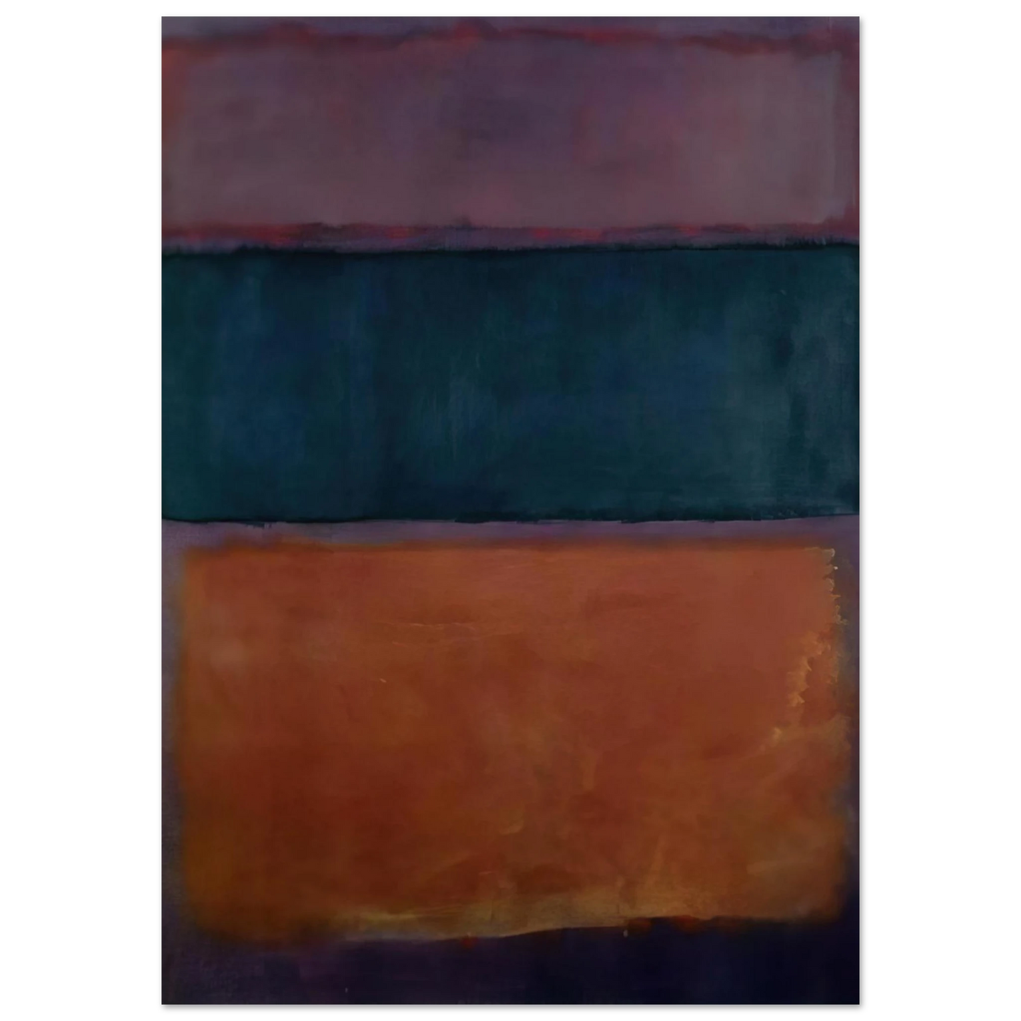 Helen Frankenthaler - Untitled - 1963 Wall art - 40x50 cm / 16x20 inches - Premium Wooden Framed Poster With Fine Art Paper-canvas - Black frame