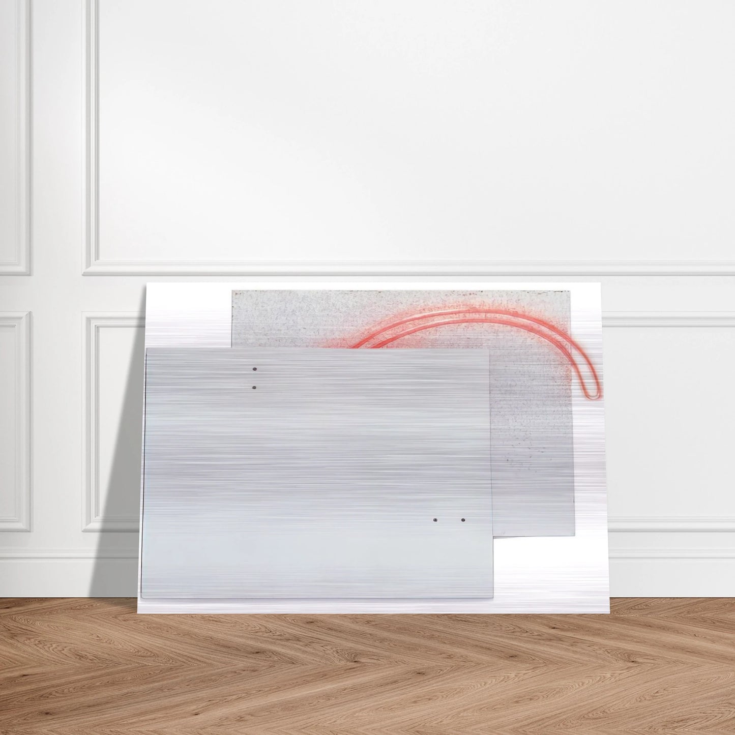 Guará's Eye - White - 1984 - Lygia Pape Brushed Aluminum Print - 70x100 cm / 28x40 inches | Lygia Pape Aluminum Print | Lygia Pape Prints