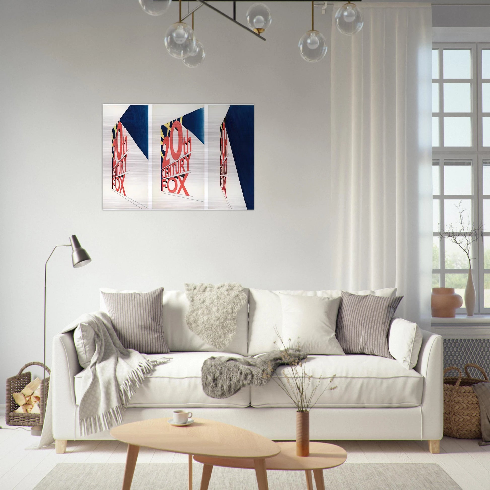 VIEW OF THE BIG PICTURE 1963 - Edward Ruscha Brushed Aluminum Print - 70x100 cm / 28x40 inches | Edward Ruscha Aluminum Print | Edward Ruscha Prints