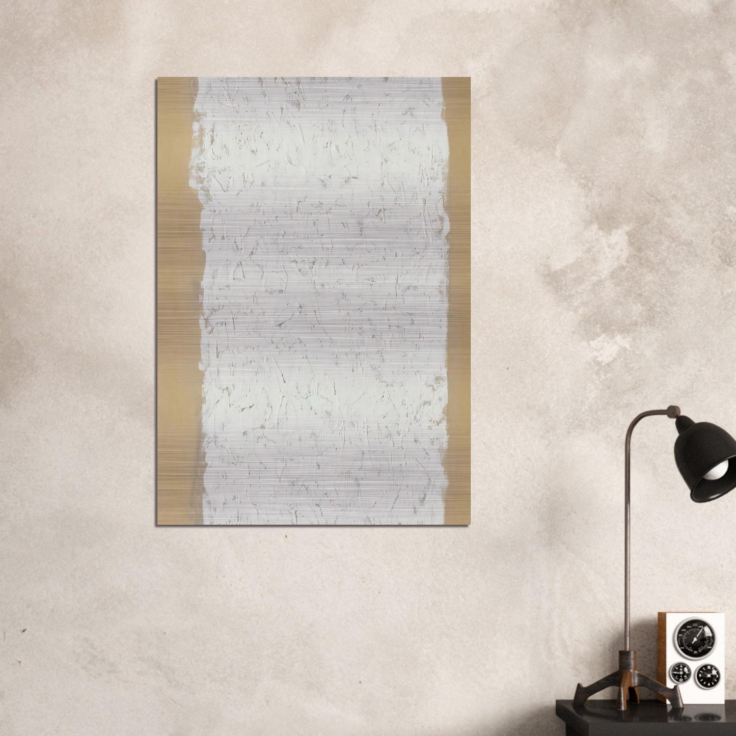 Enter - Minimalism - Robert Ryman Brushed Aluminum Print - 70x100 cm / 28x40 inches | Robert Ryman Aluminum Print | Robert Ryman Prints